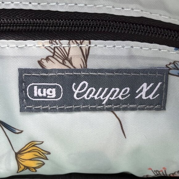 Lug Quilted Black Colorful Stitching & Adjustable Strap Coupe XL Crossbody Bag - Picture 9 of 13